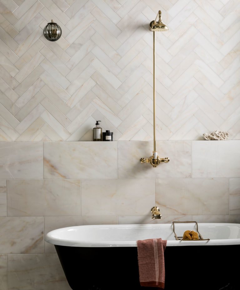 Calacatta Amber Marble Tiles - Emperor Marble