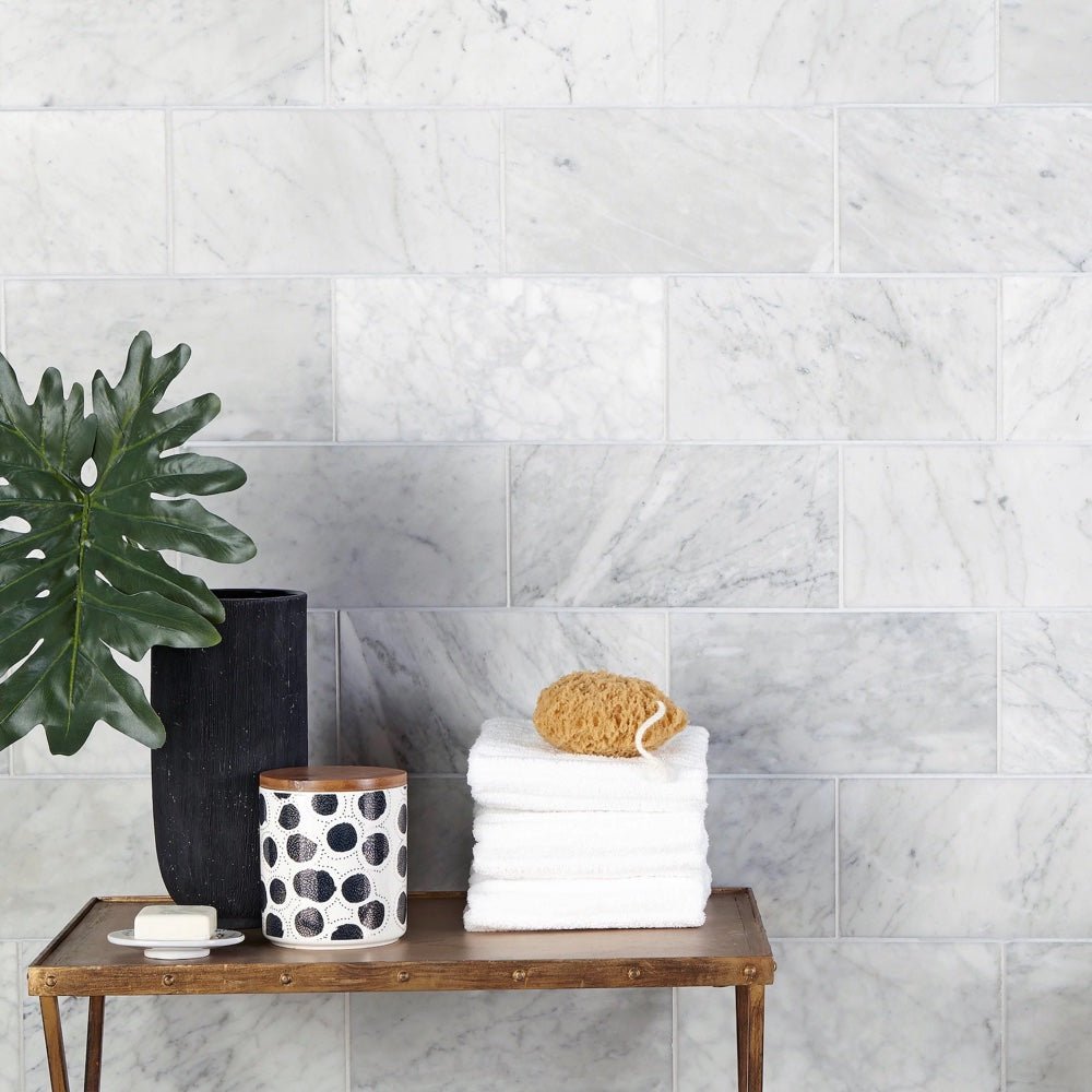 Carrara White Marble Tiles & Mosaics - Emperor Marble