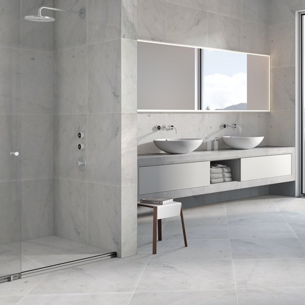 Carrara White Marble Tiles & Mosaics - Emperor Marble