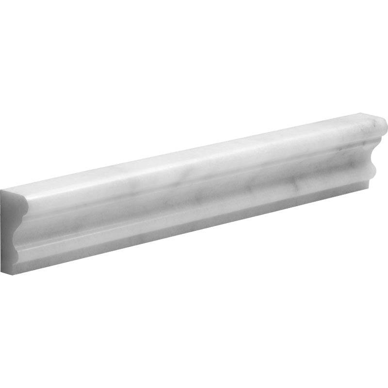 Marble Dado Carrara Marble Honed Moulding 47x305x26mm - Emperor Marble