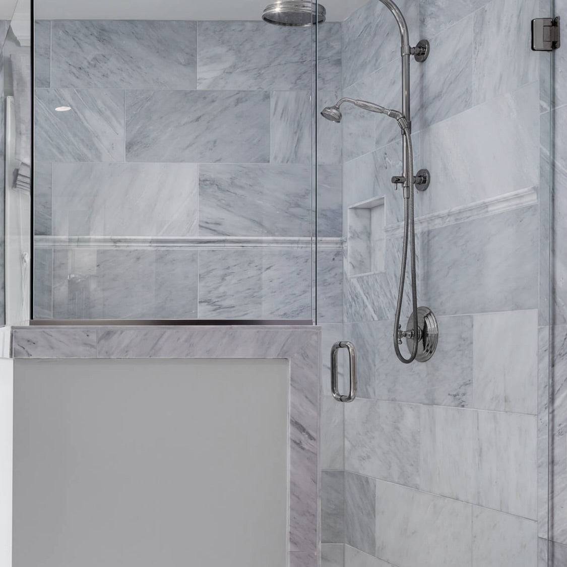 Marble Dado Carrara Marble Honed Moulding 47x305x26mm - Emperor Marble