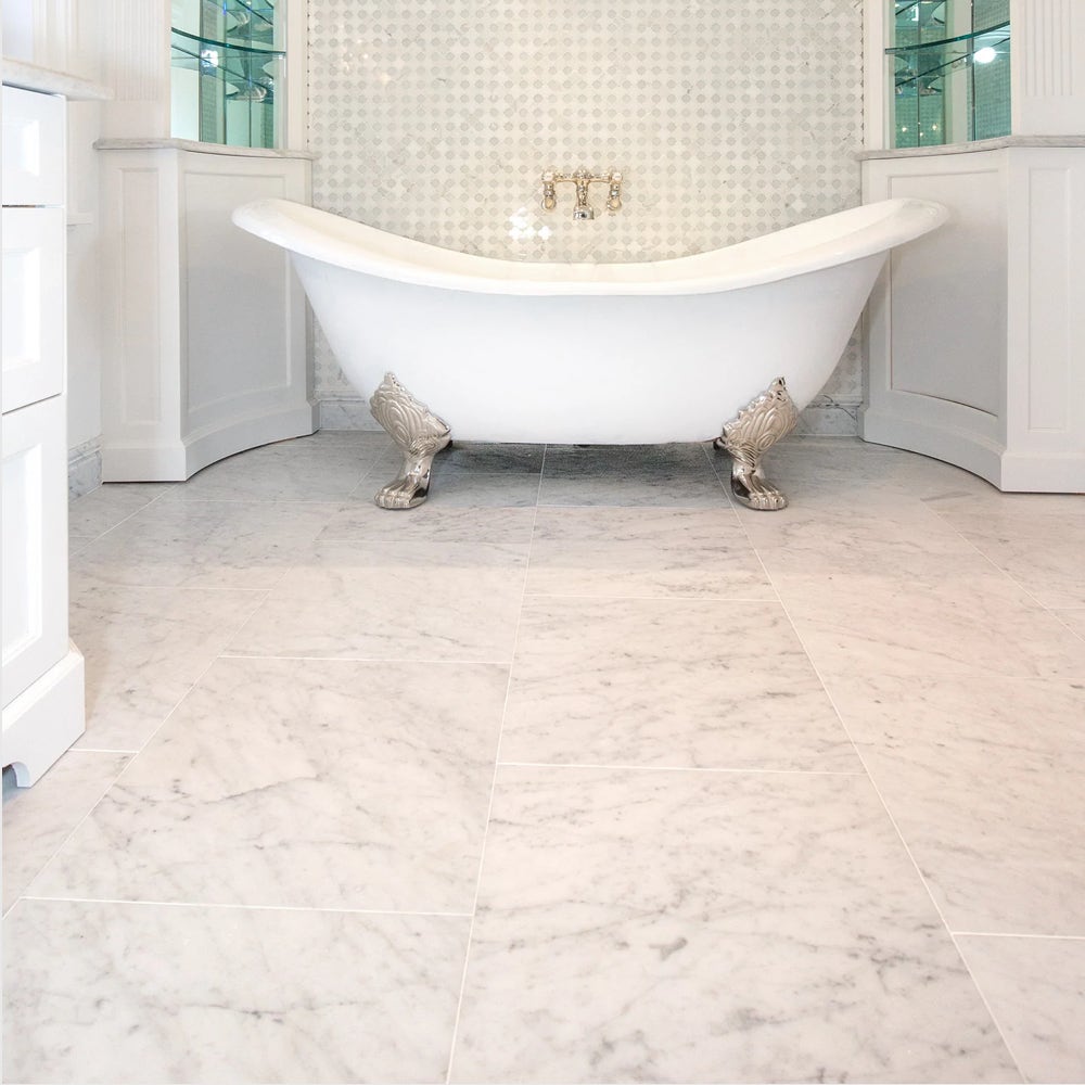 Carrara White Marble Tiles & Mosaics - Emperor Marble