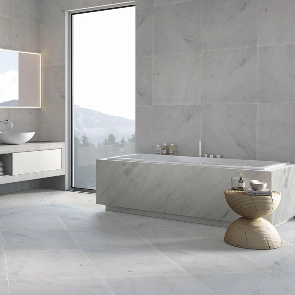 Carrara White Marble Tiles & Mosaics - Emperor Marble