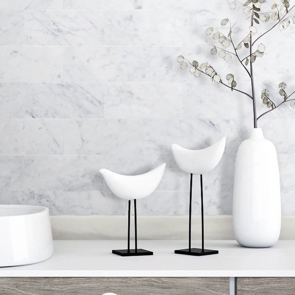 Carrara White Marble Tiles & Mosaics - Emperor Marble