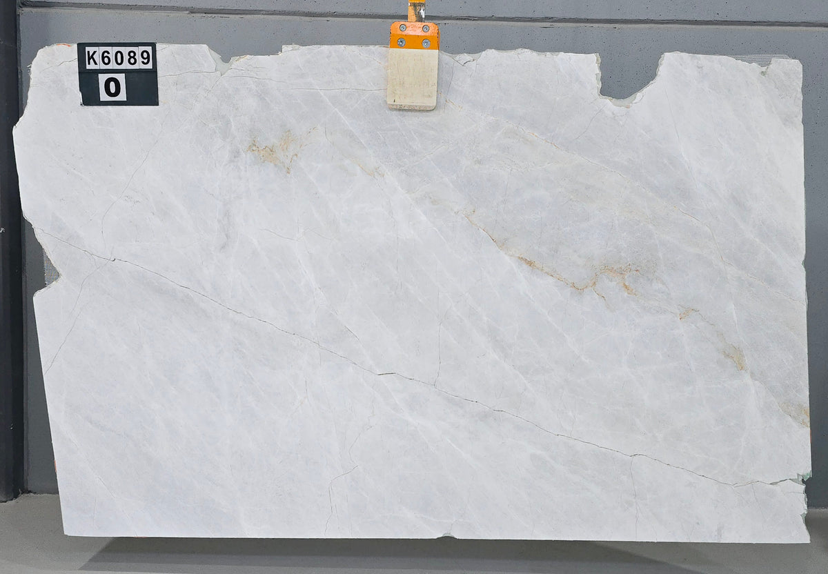 Polar White marble slab