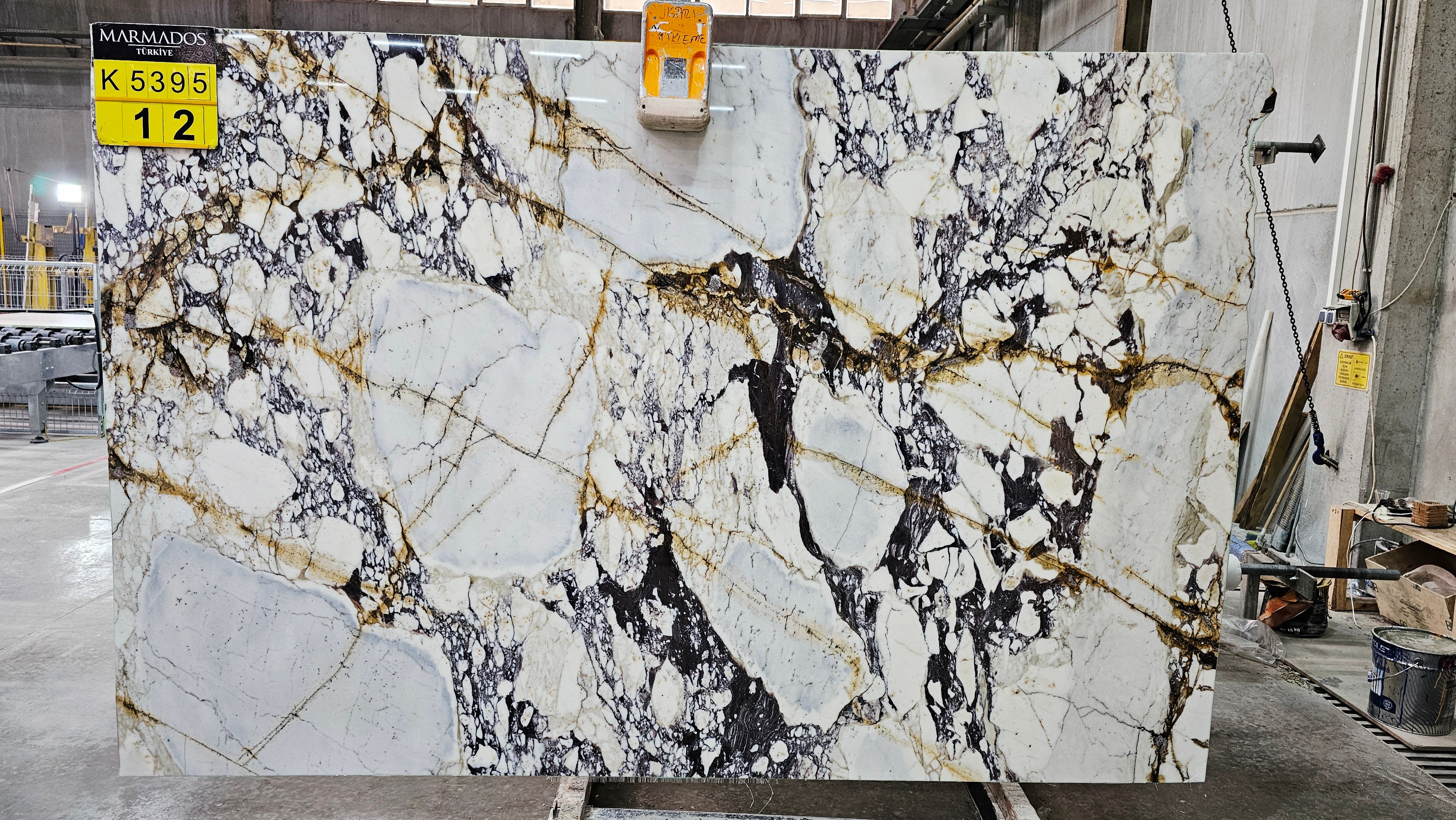 Golden Violet marble slab