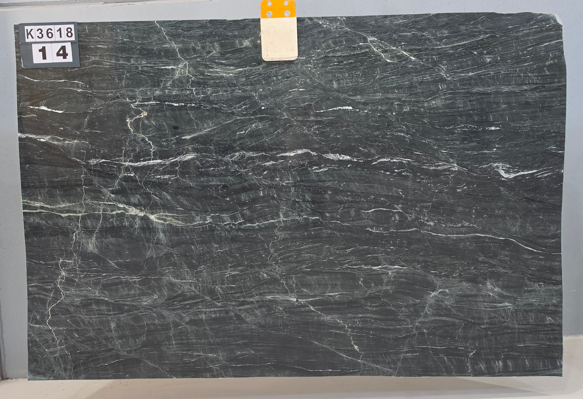 Green Olive marble slab