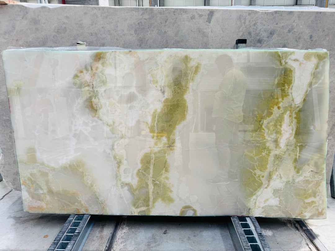 Light Green Onyx Extra Slabs