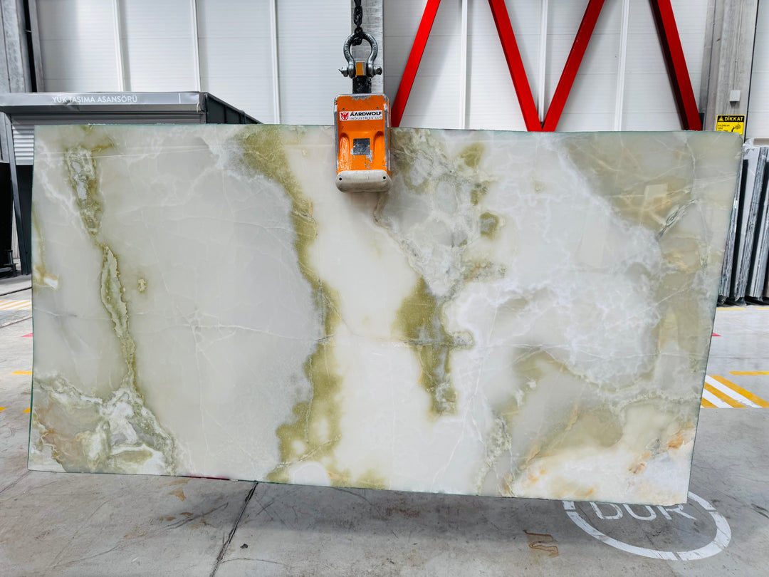 Light Green Onyx Extra Slabs