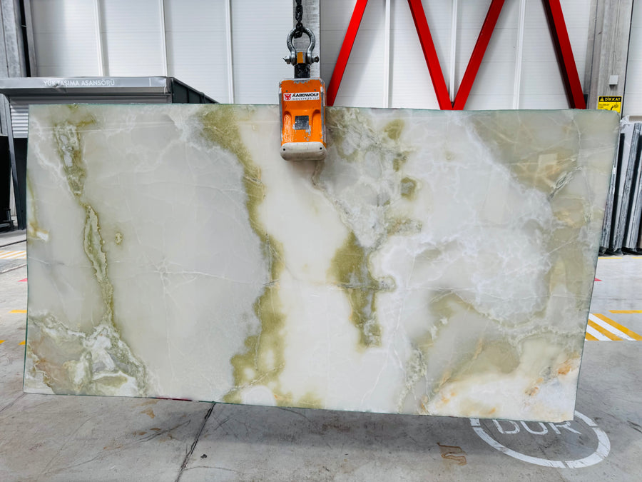 Light Green Onyx Extra Slabs