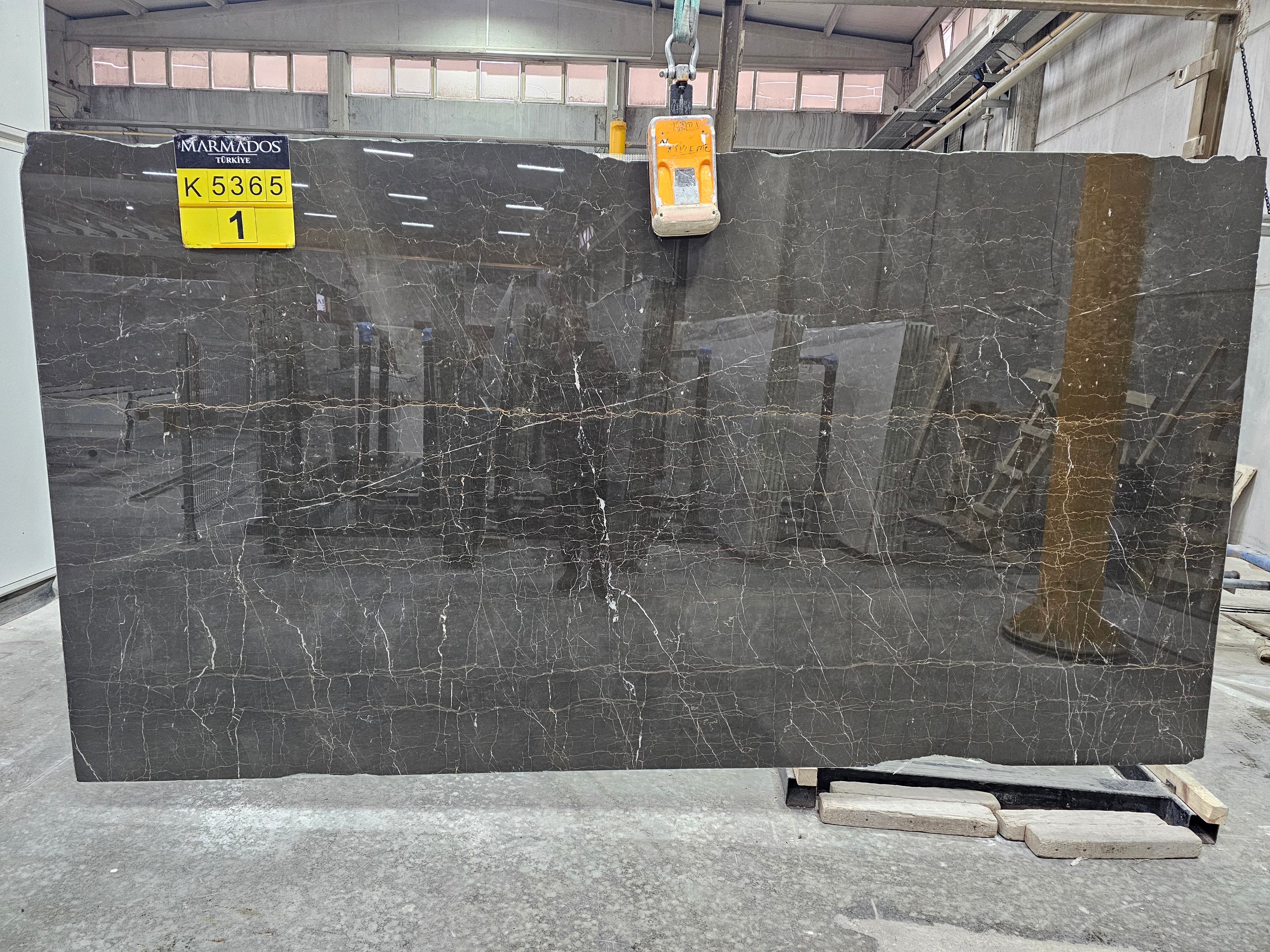 Olive Maron marble slab