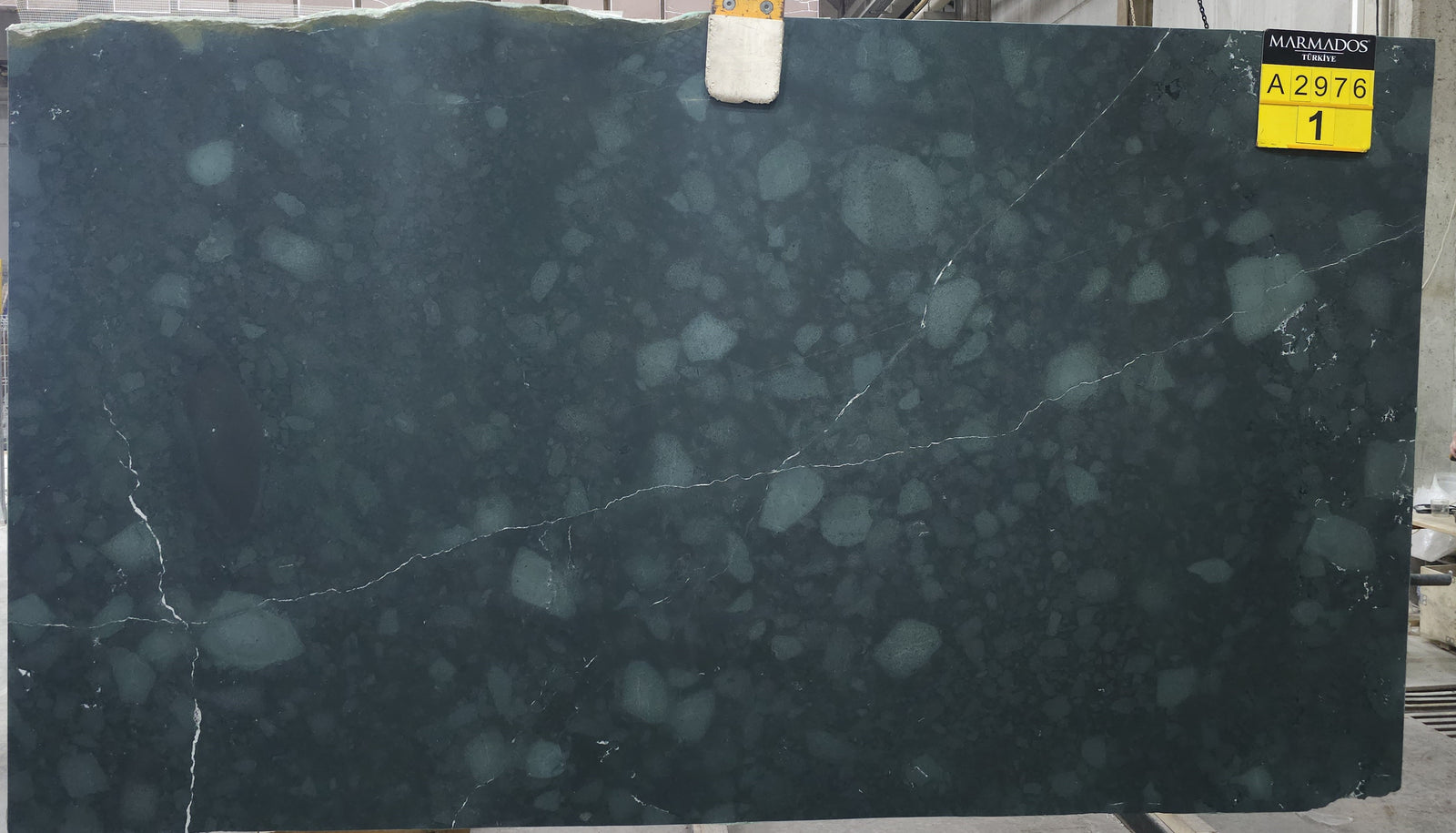 Verde Atlantico marble slab