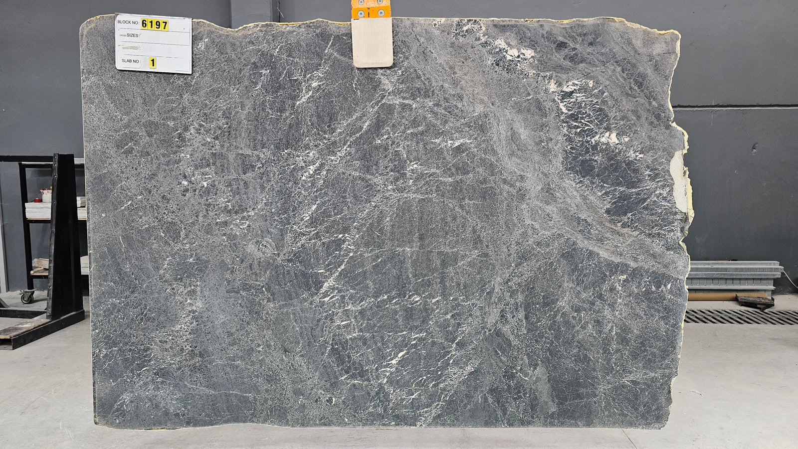 Storm Black marble slab
