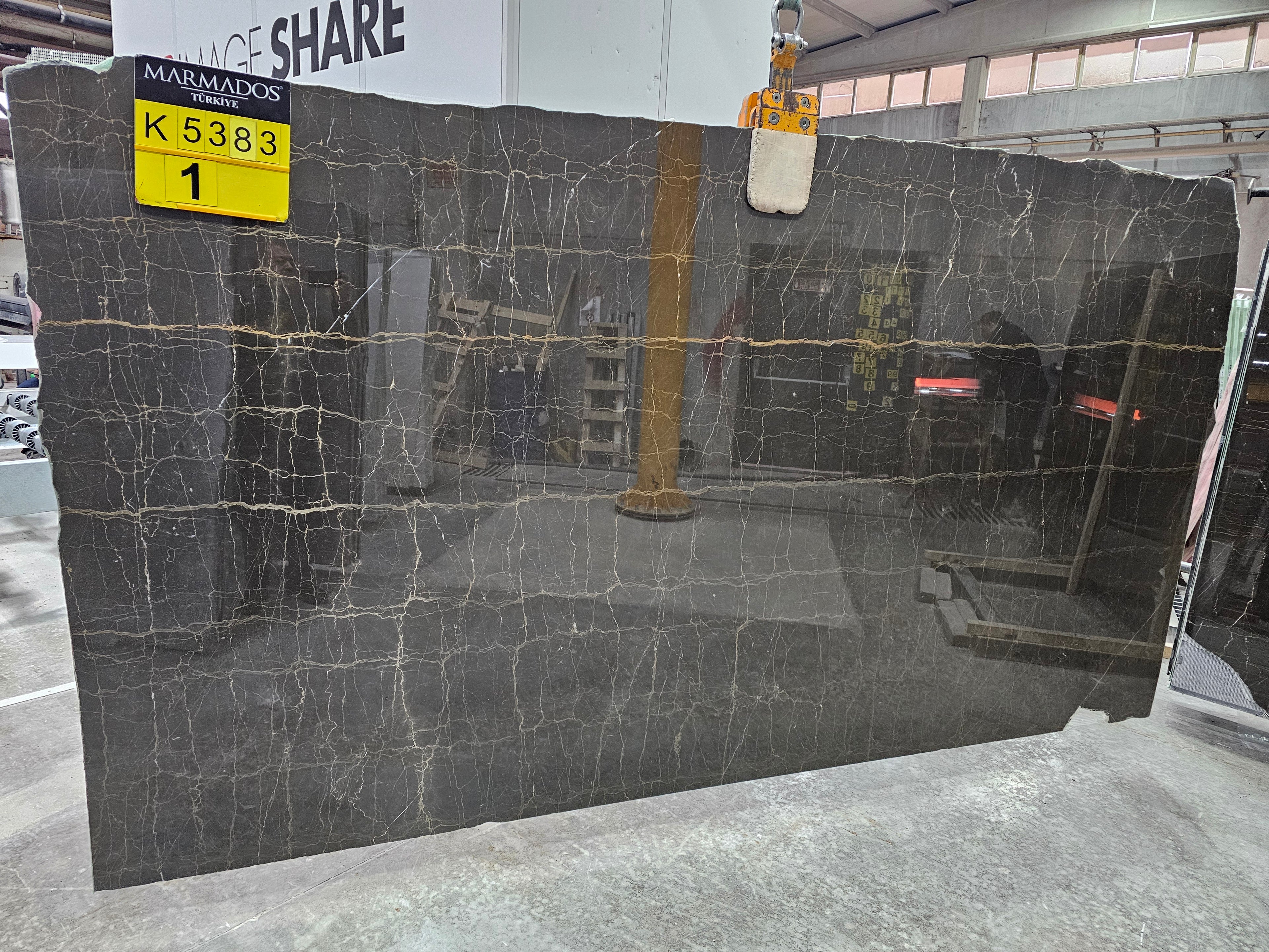 Olive Maron Golden marble slab