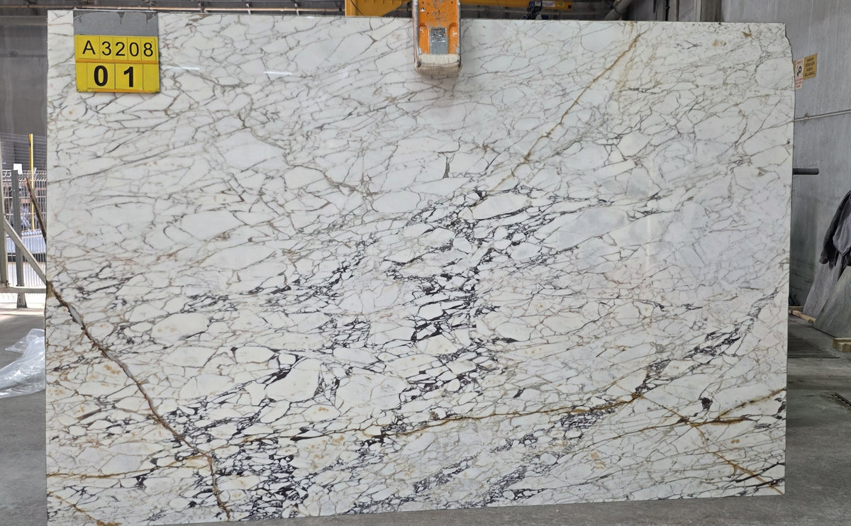 Violet marble slab