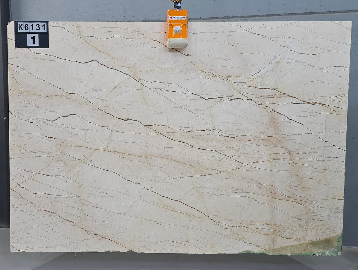 Crema Luna marble slab