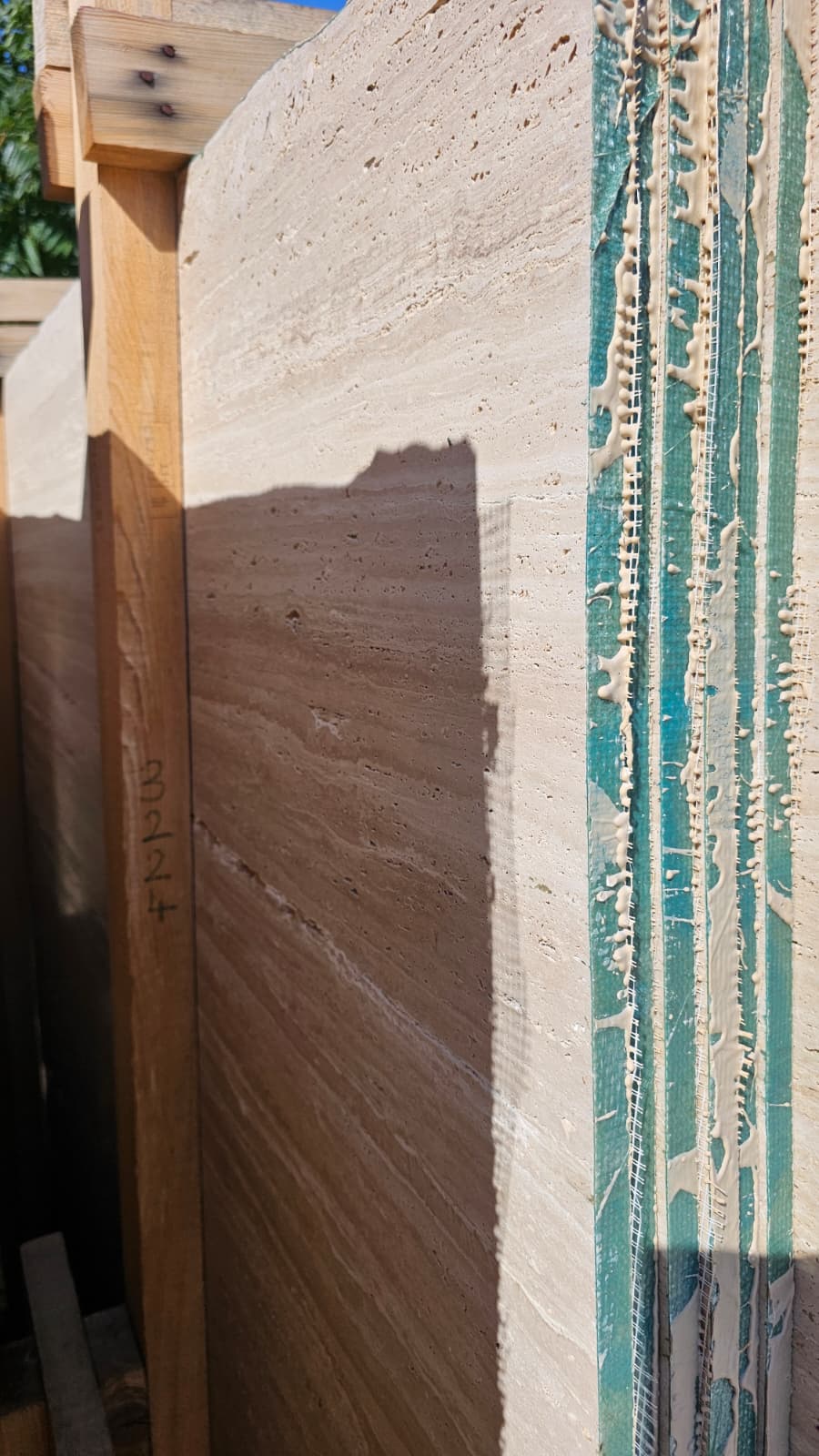 Travertine travertine slab