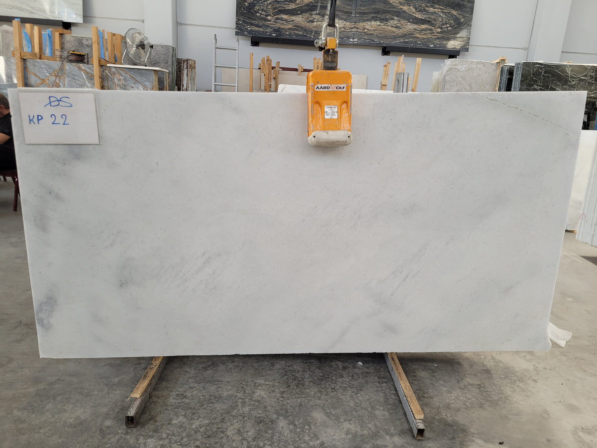 Kemal Pasha White marble slab