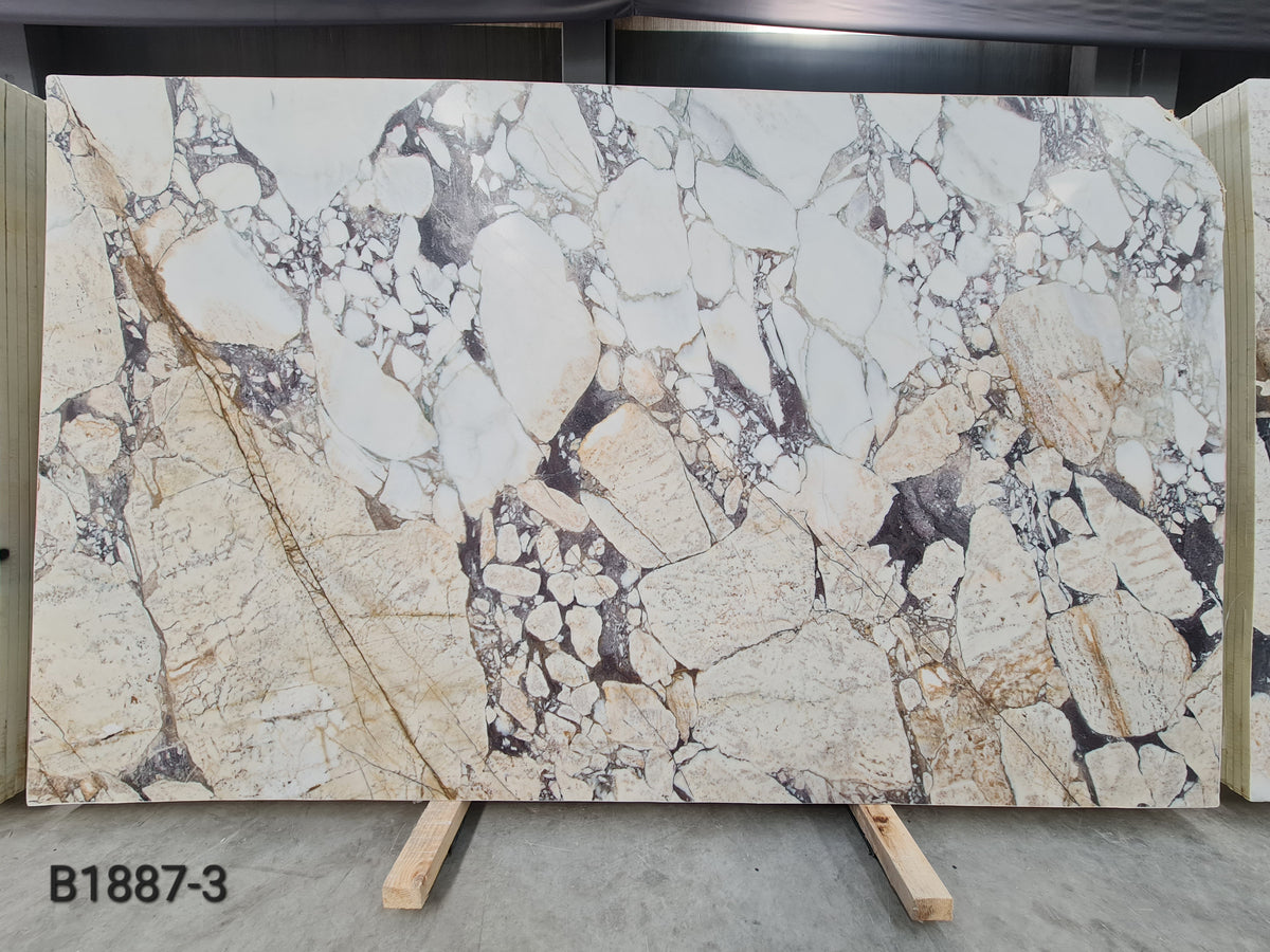 Calacatta Viola Gold marble slab