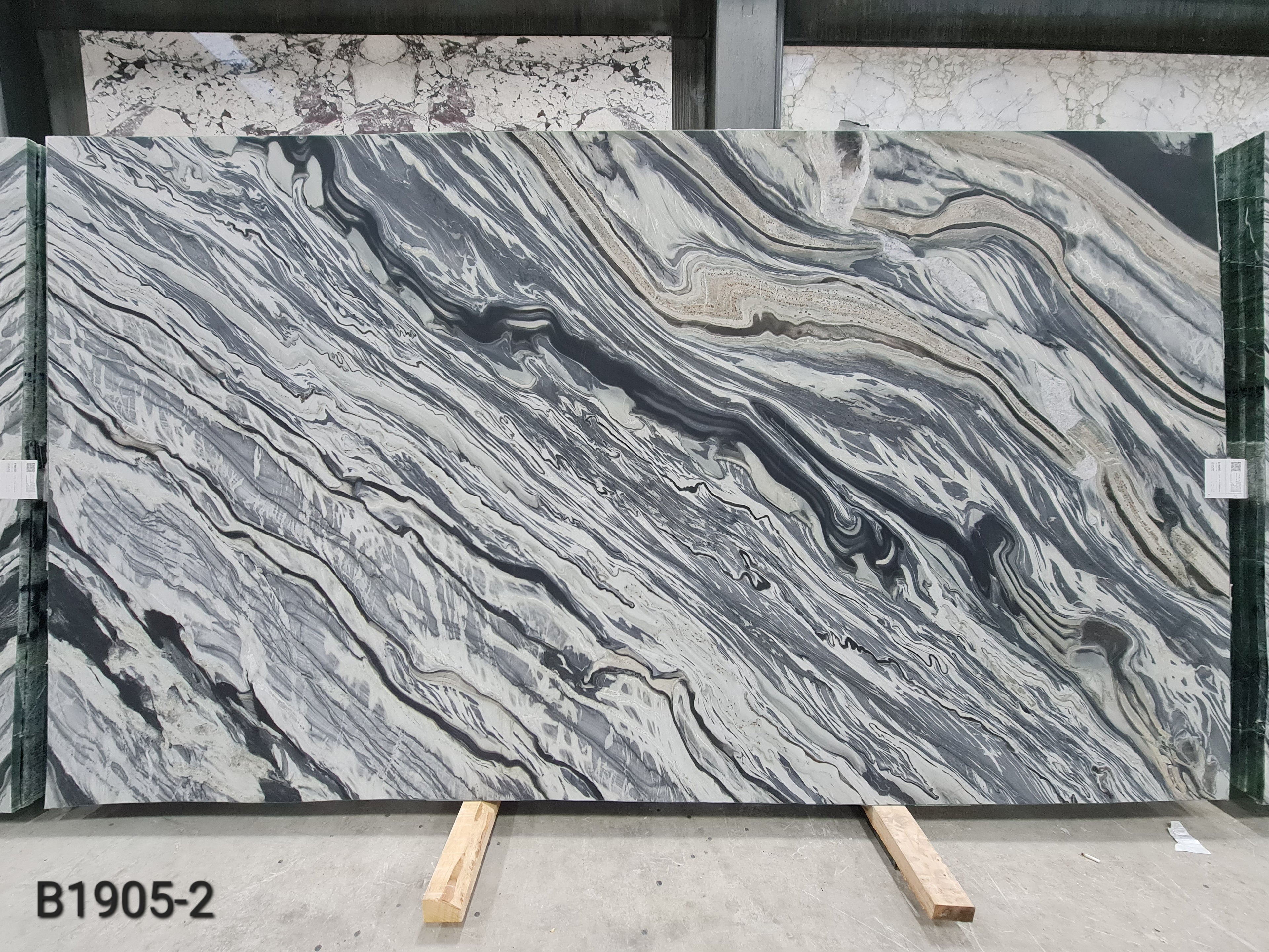 Silver Stream marble slab