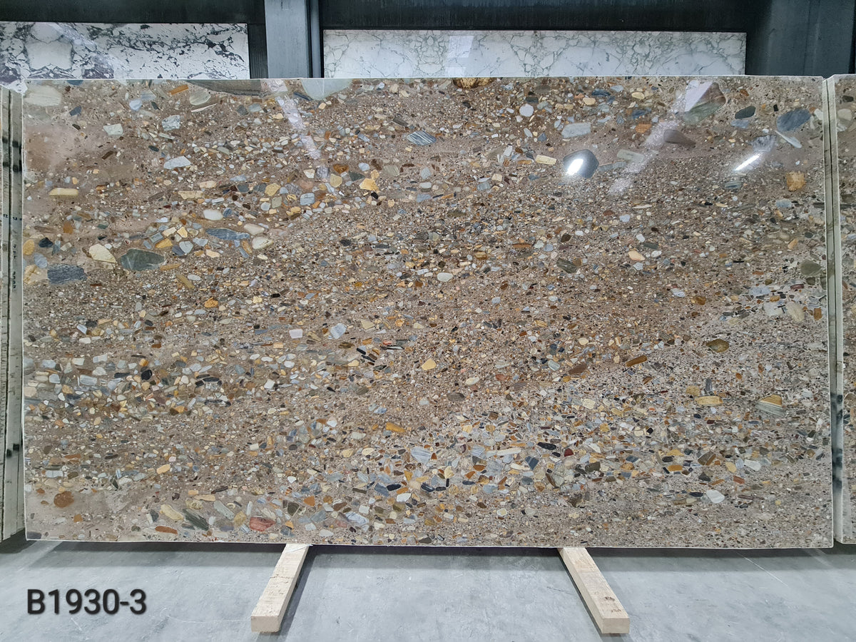 Ceppo Rosso marble slab