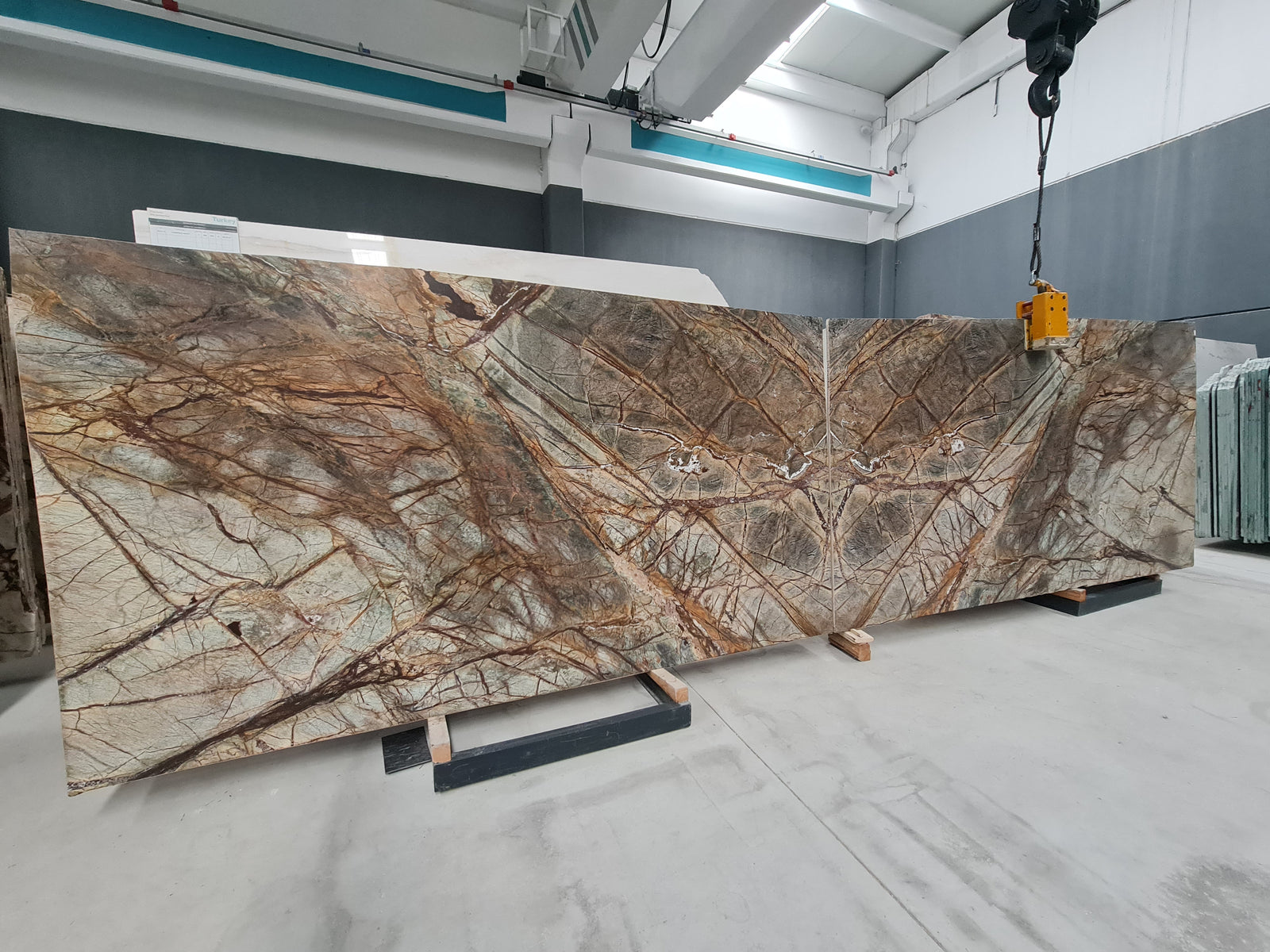 Forest Green marble slab