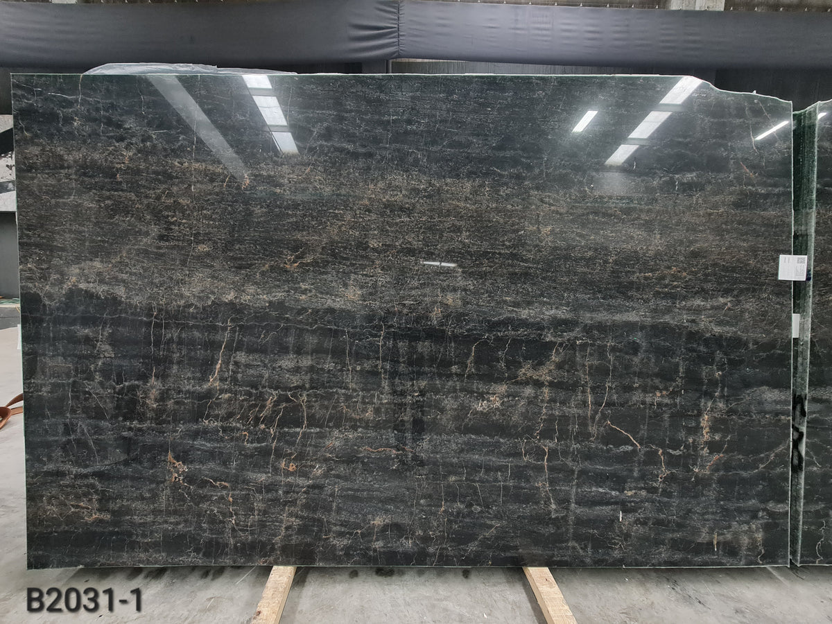 Tiger Black marble slab