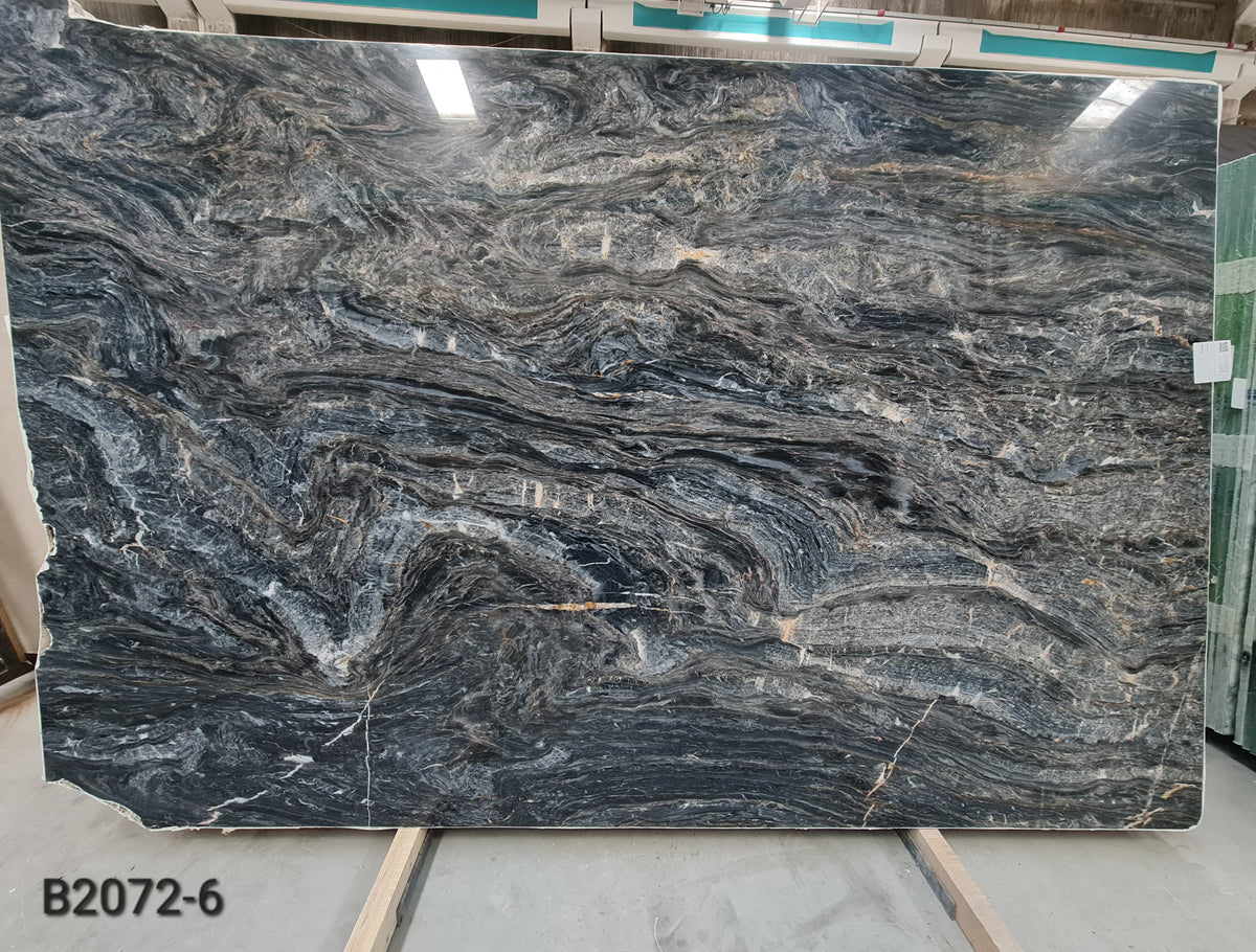 Fusion Black marble slab