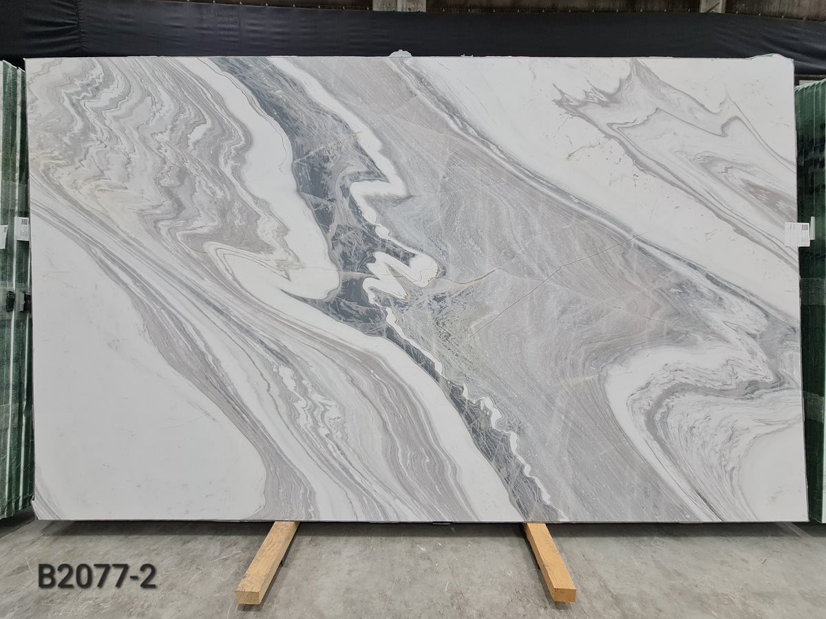 Bianco Monte marble slab