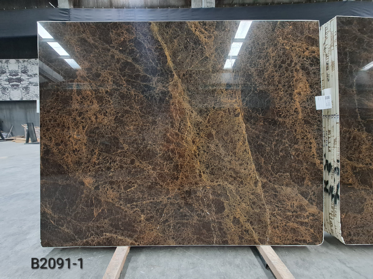 Golden Emparador marble slab