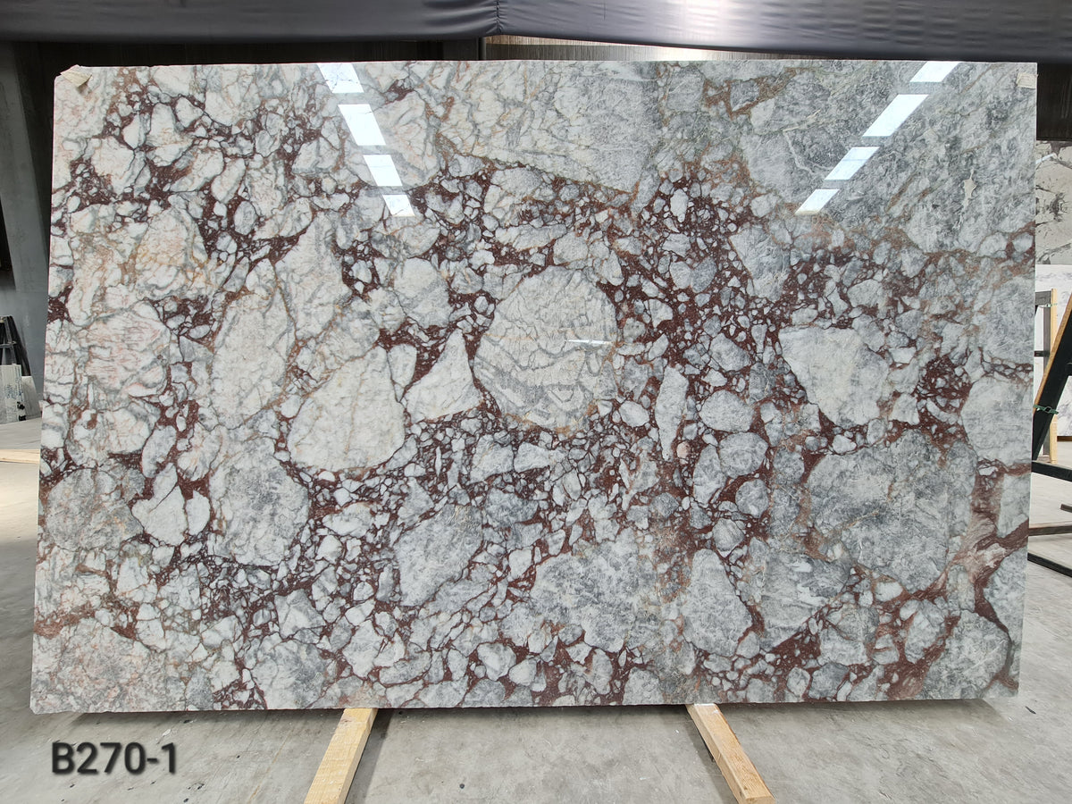Violet natural stone slab