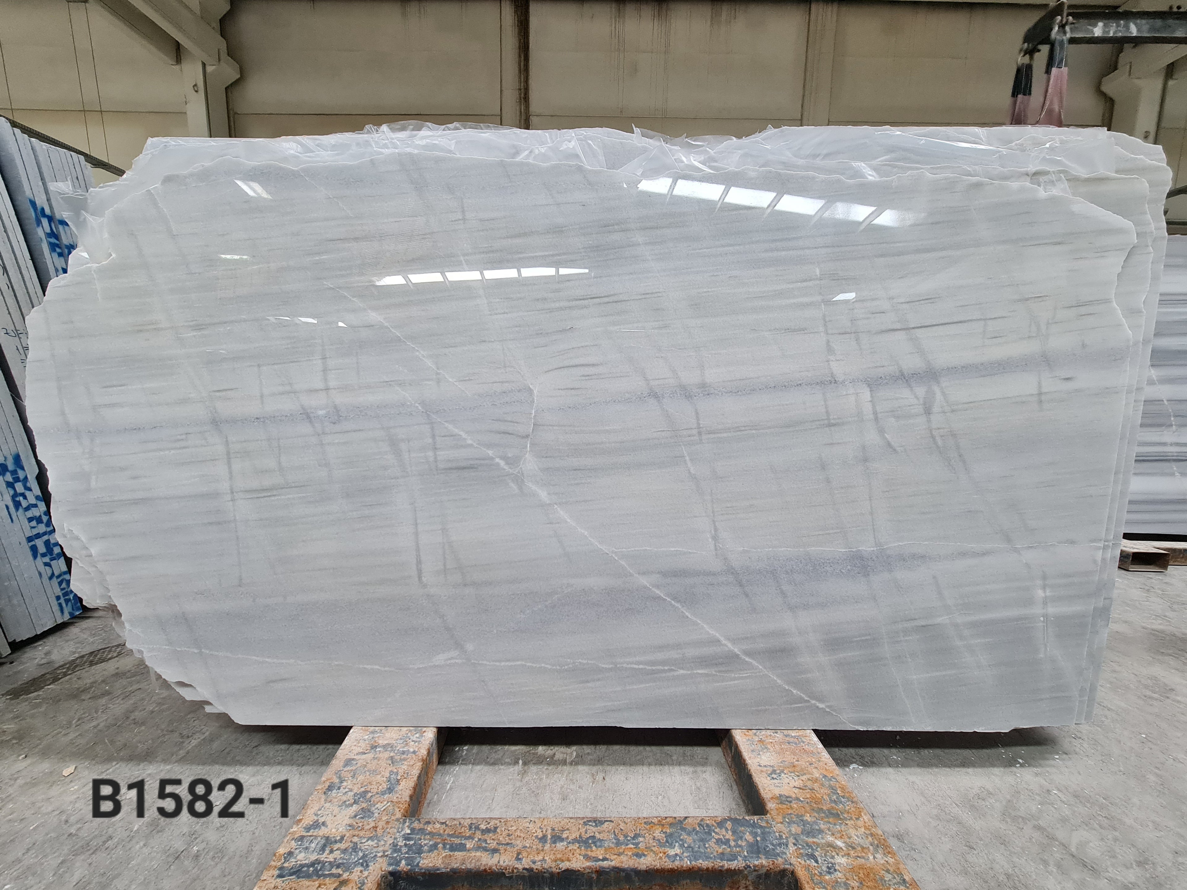 Glacier White marble slab