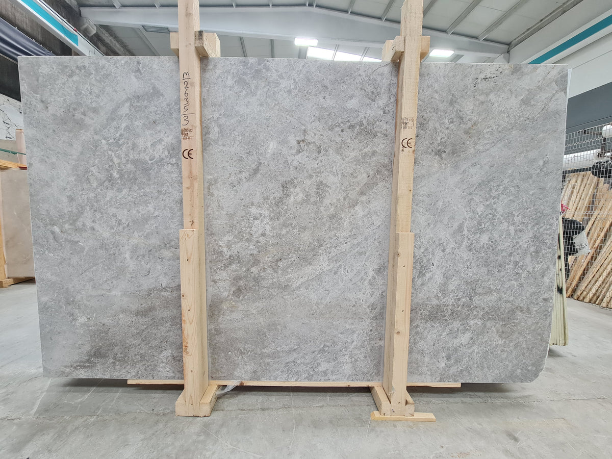 Tundra Grey marble slab