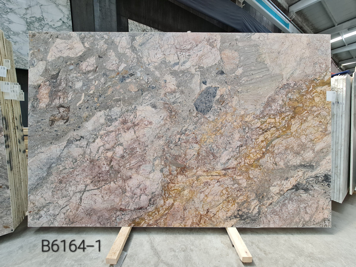 Breccia Tramonto marble slab