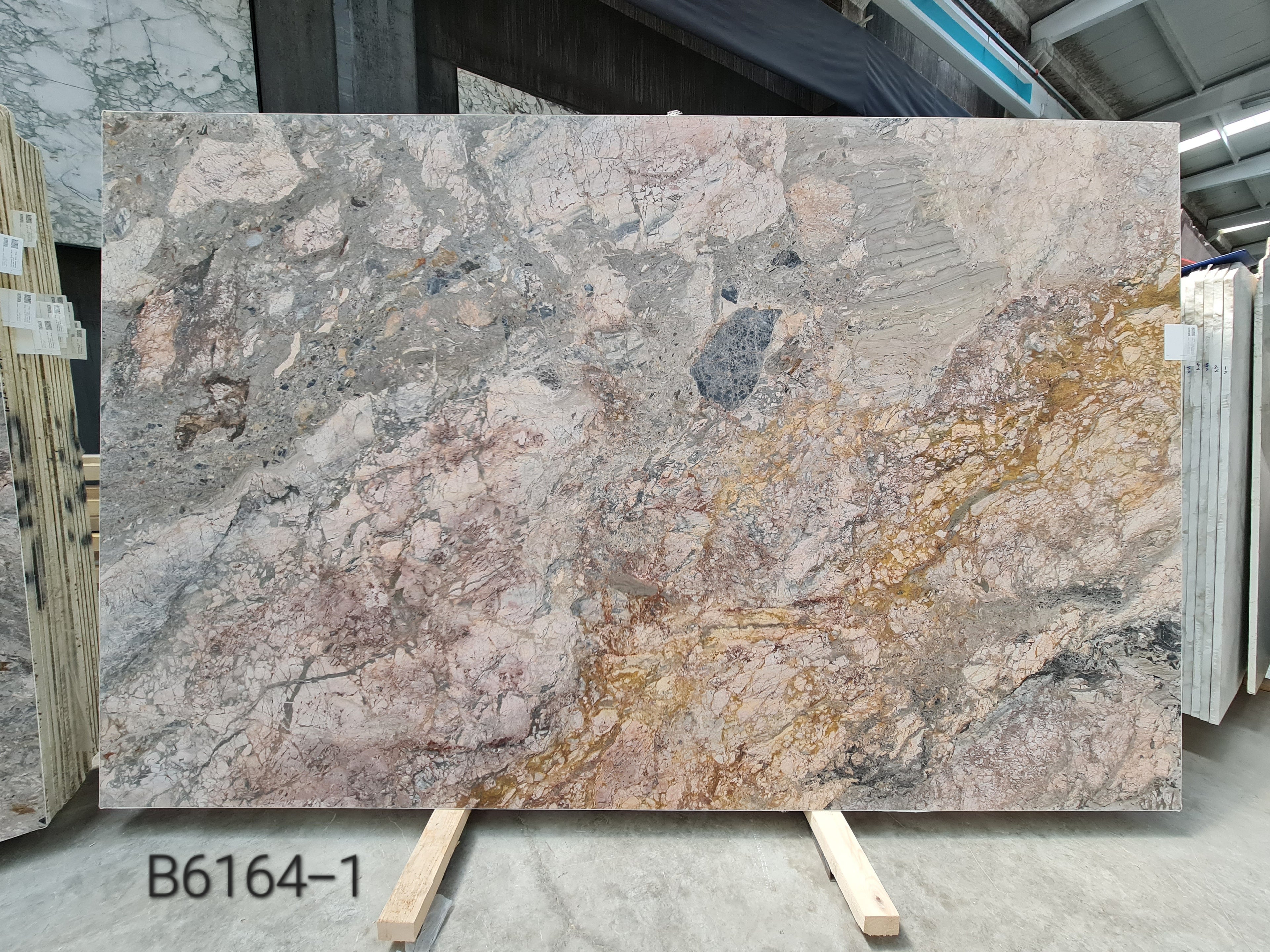 Breccia Tramonto marble slab