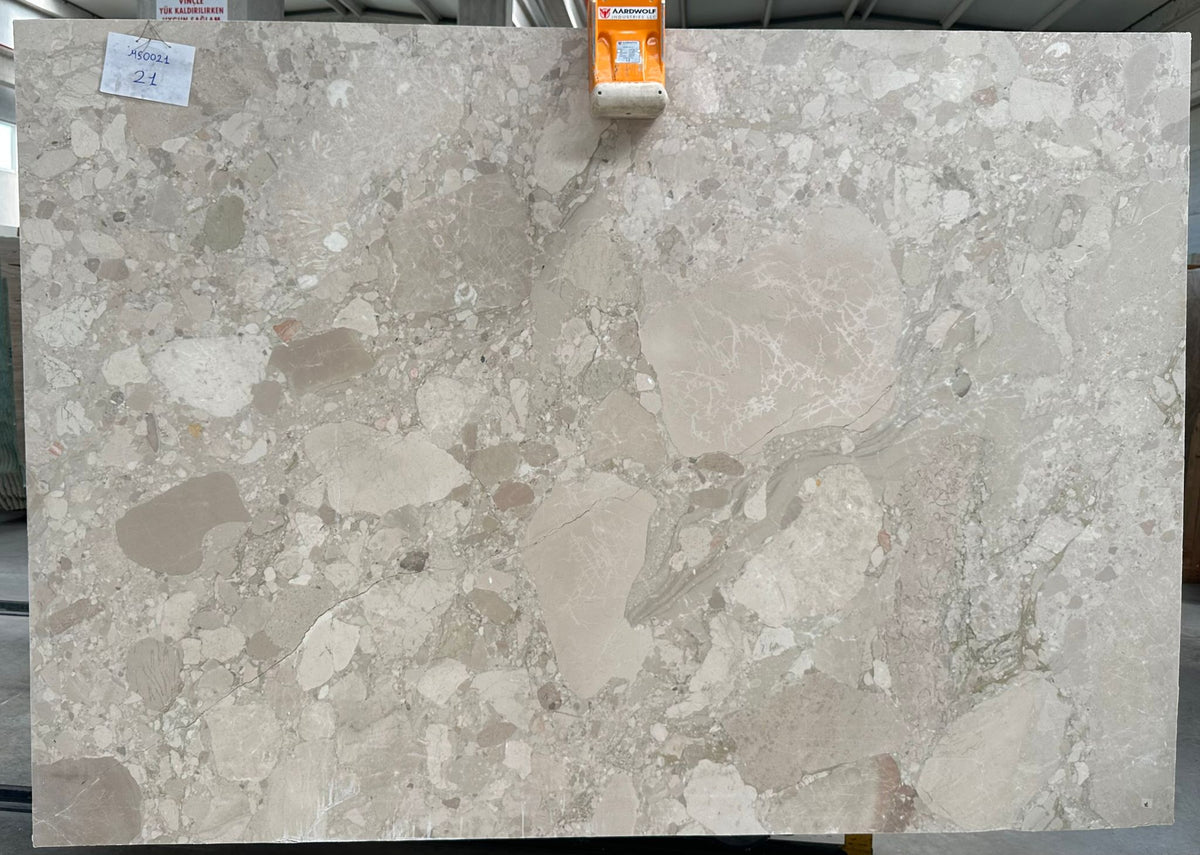 Breccia Beige marble slab