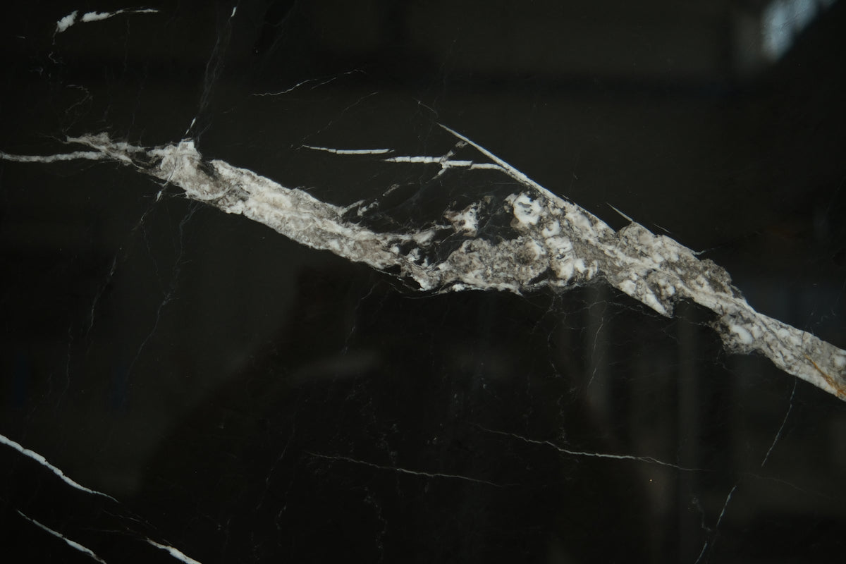 Alexander Black Large Marble Tiles