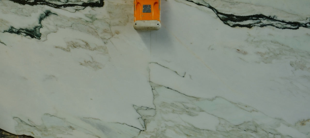 Calacatta White Black Large Marble Tiles