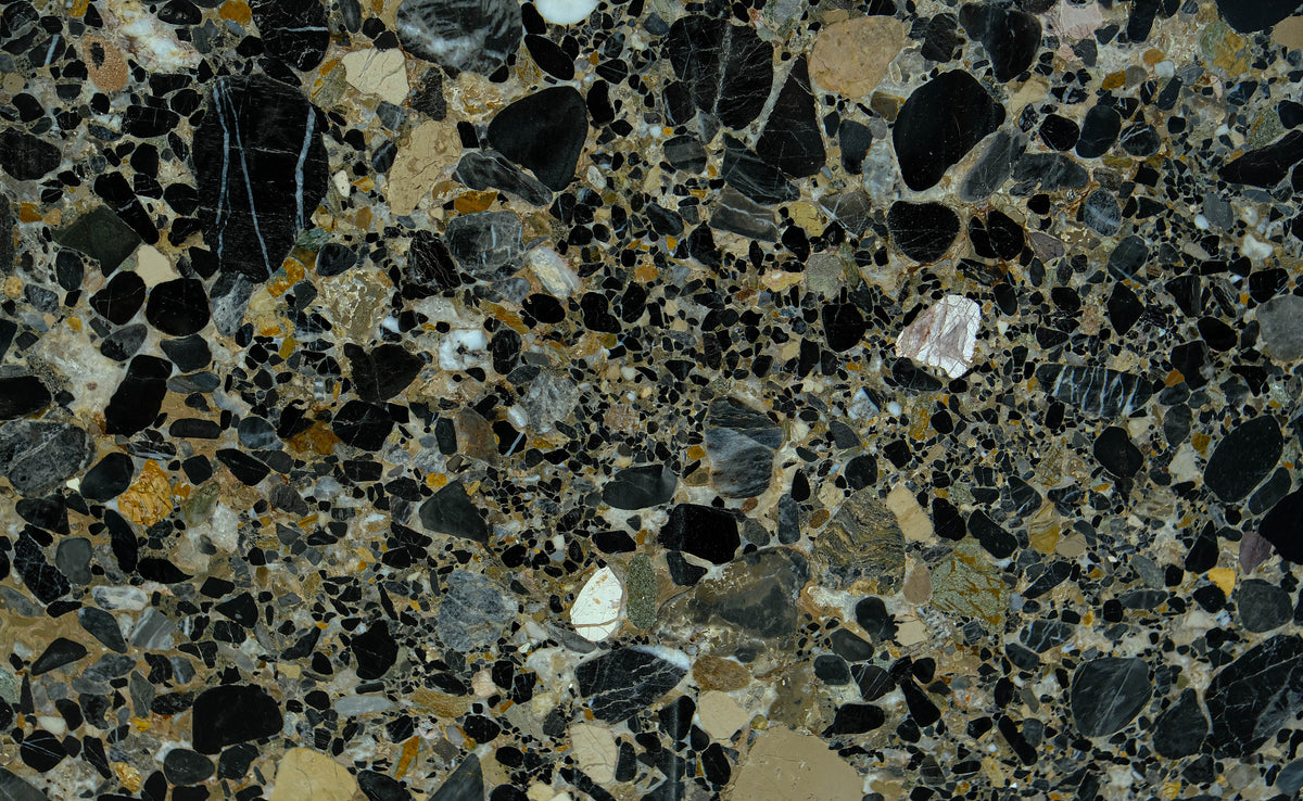 Terrazzo Black Large Marble Tiles