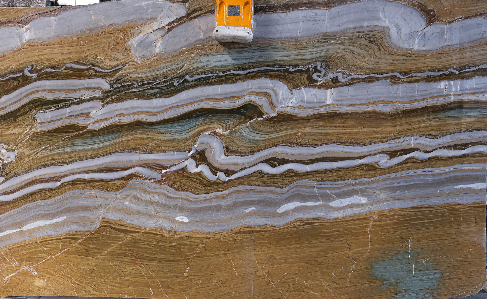 Ebruli White Orange Large Marble Tiles