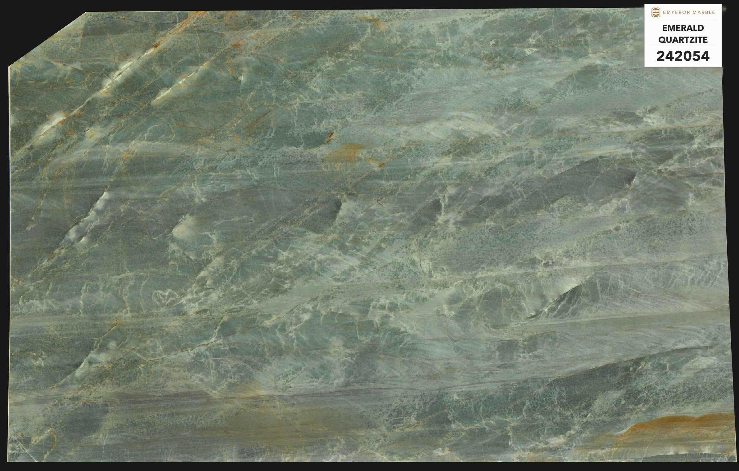 Emerald Quartzite Slabs — Blok 242054