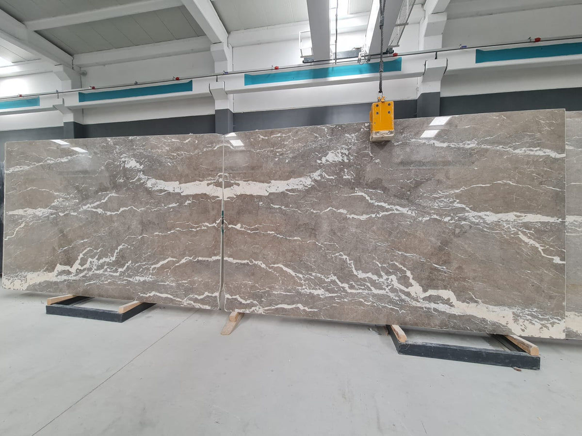 Dove Grey marble slab
