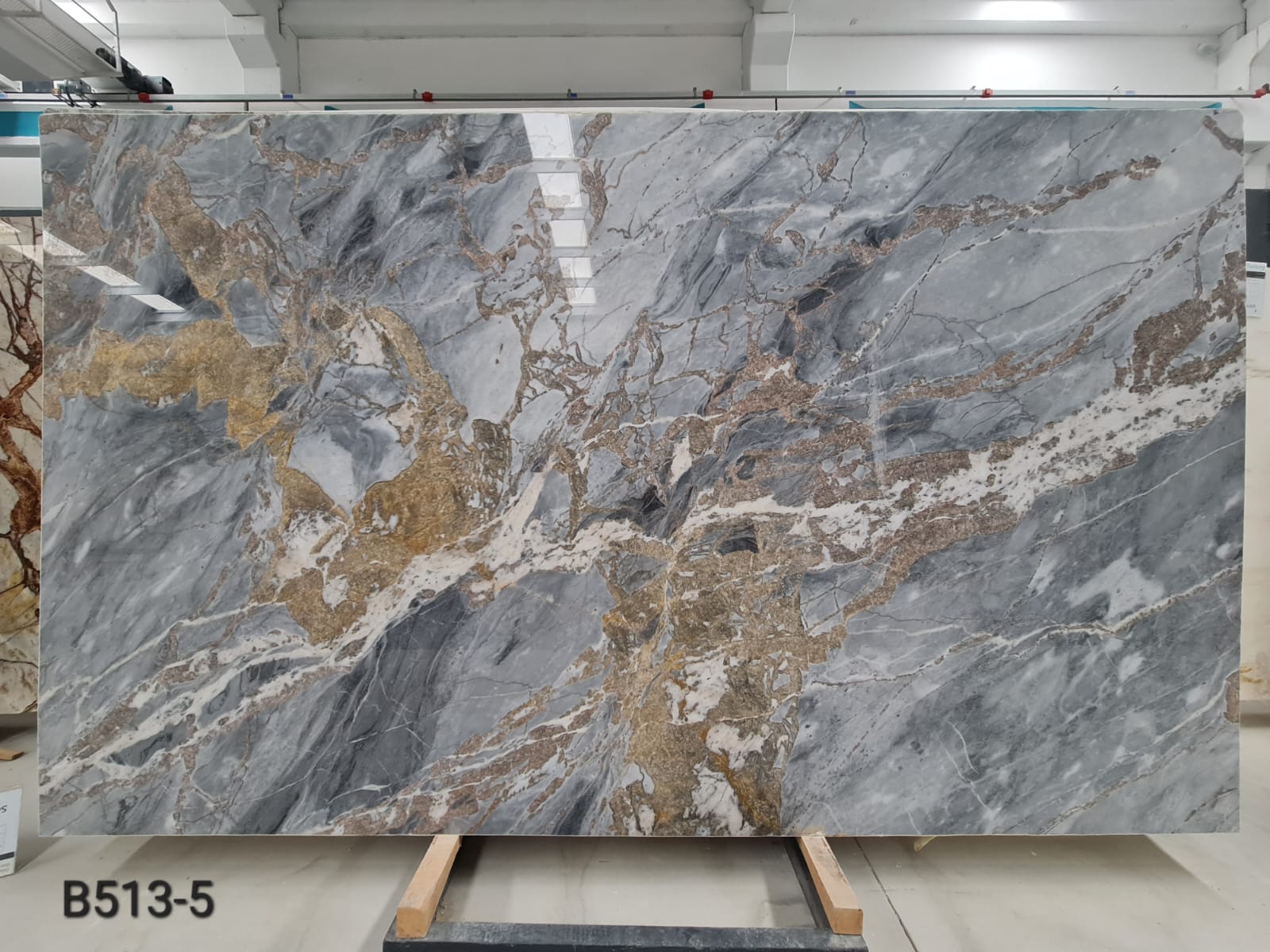 Sahara Grey marble slab