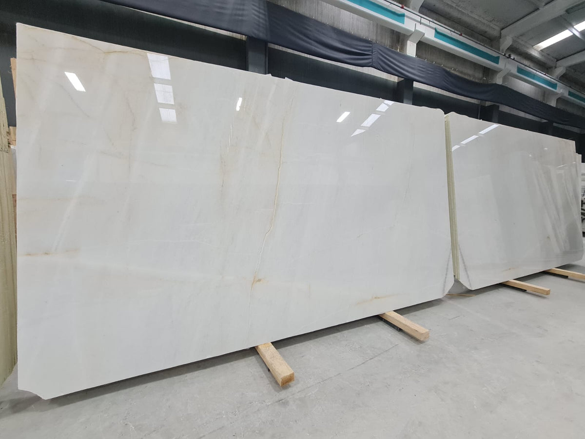 Bianco Allegro marble slab