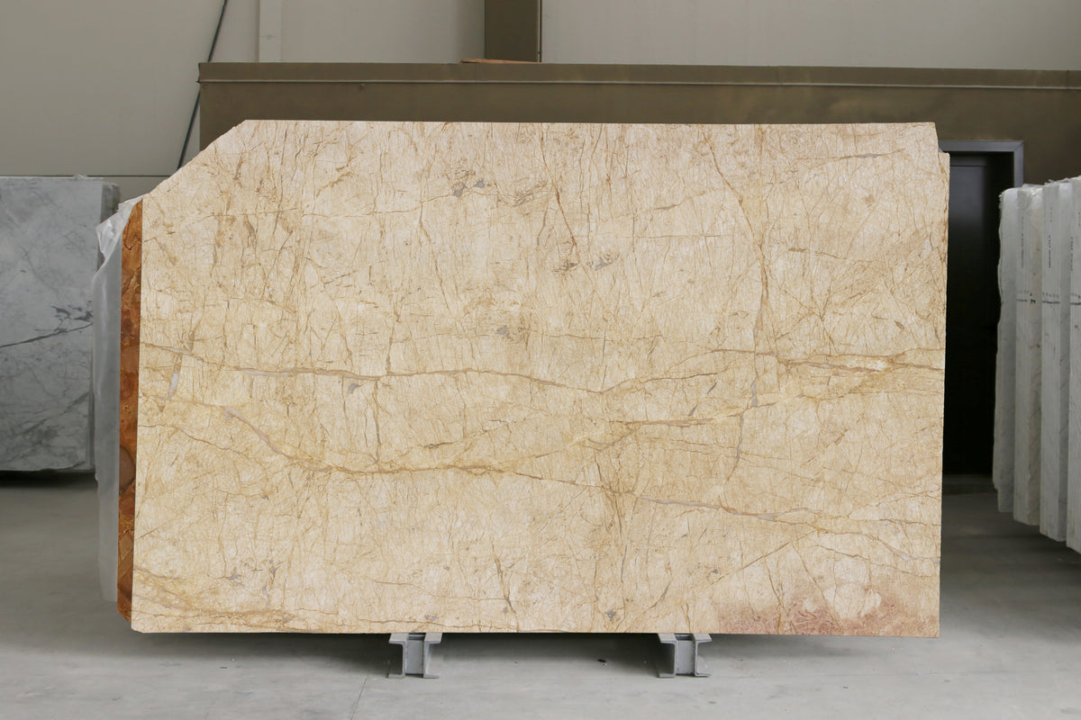 Golden Spider marble slab