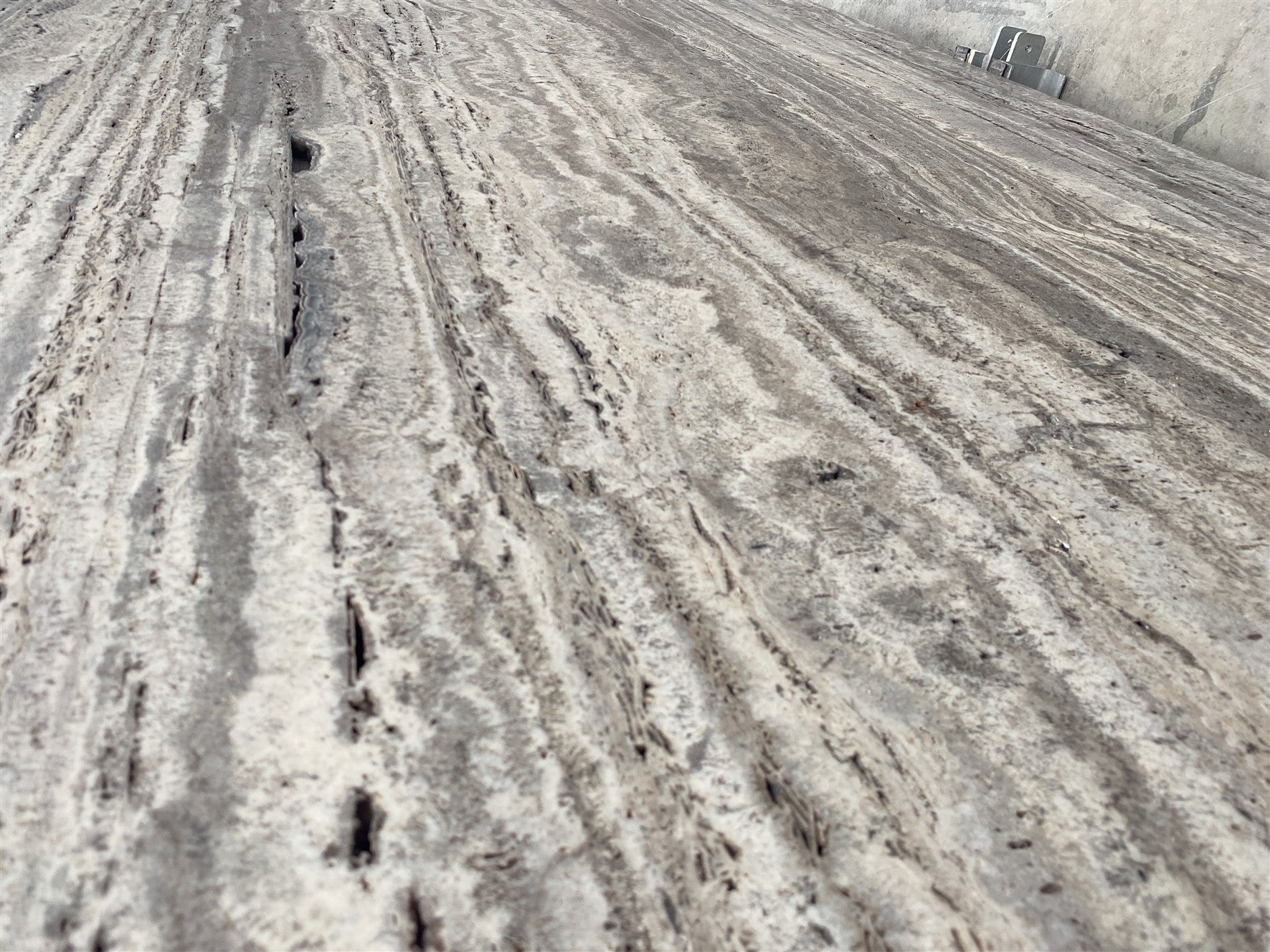 Silver Travertine Slabs