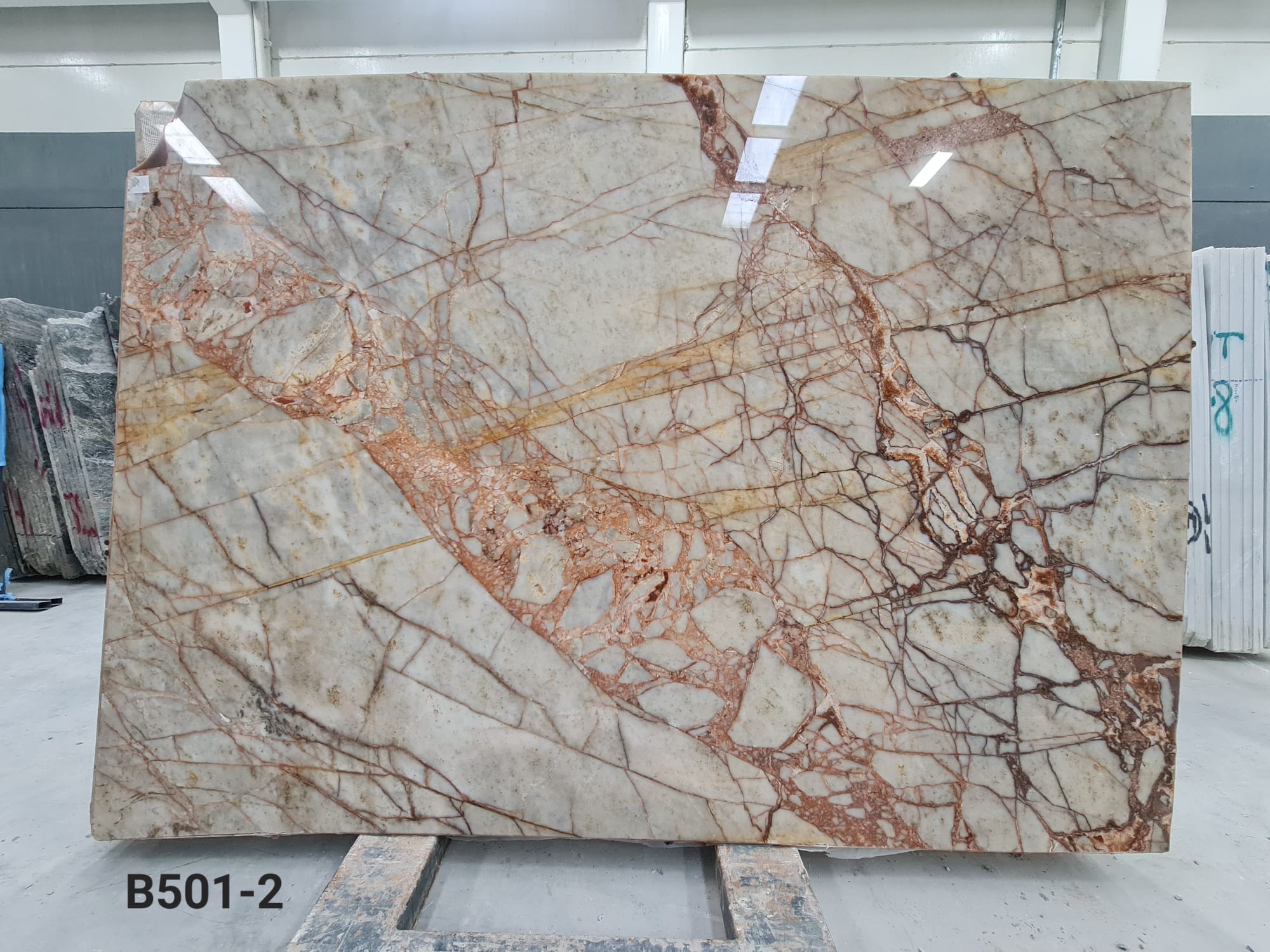Fire Fantastico marble slab