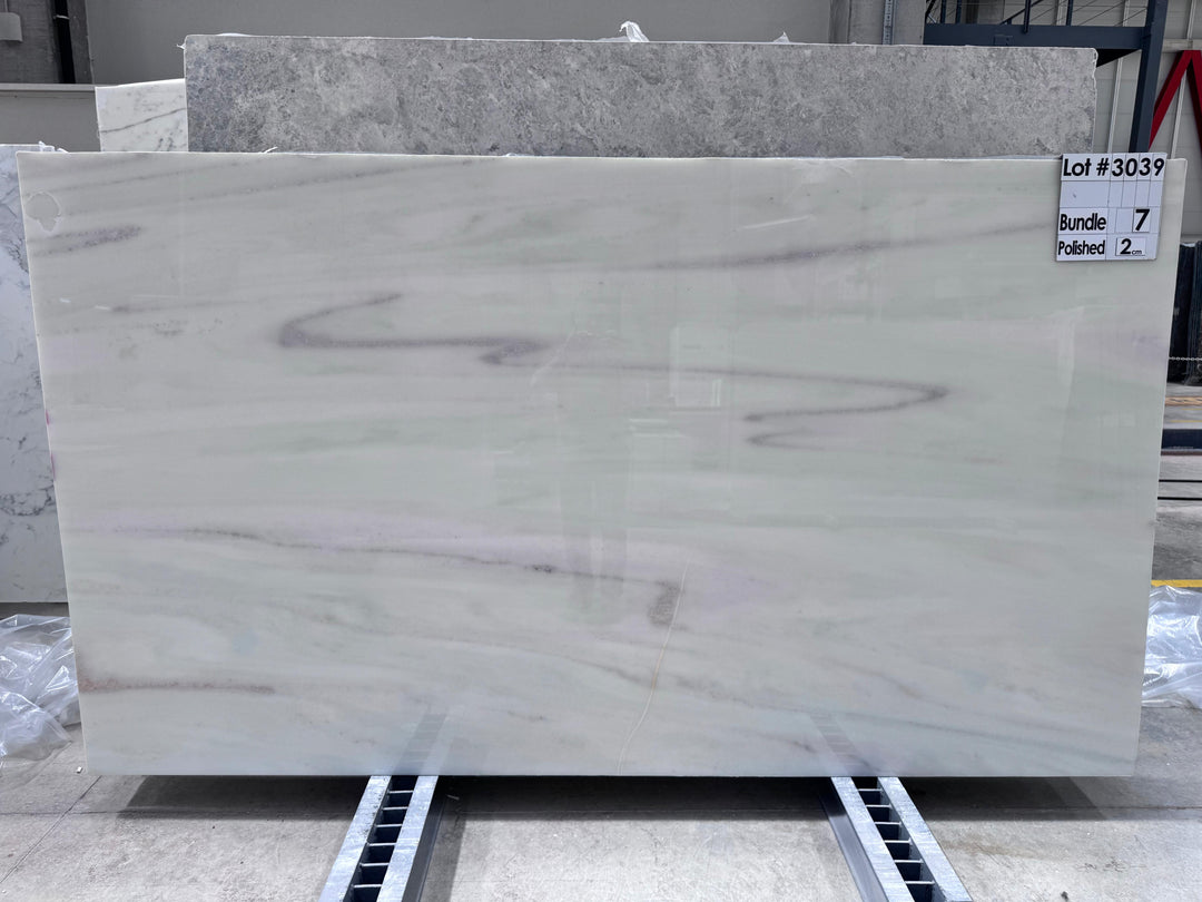 White Rainbow Marble Slabs