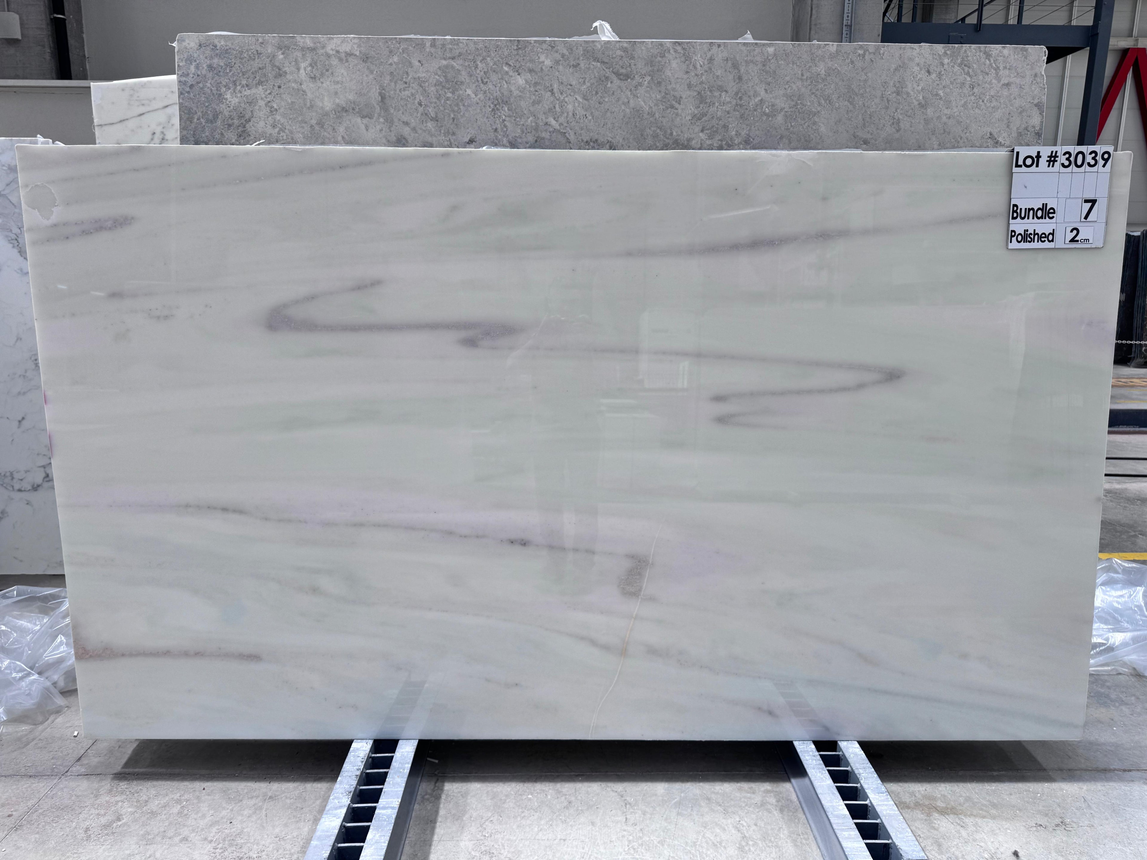 White Rainbow Marble Slabs — 3039 · Bundle 7 · View 1