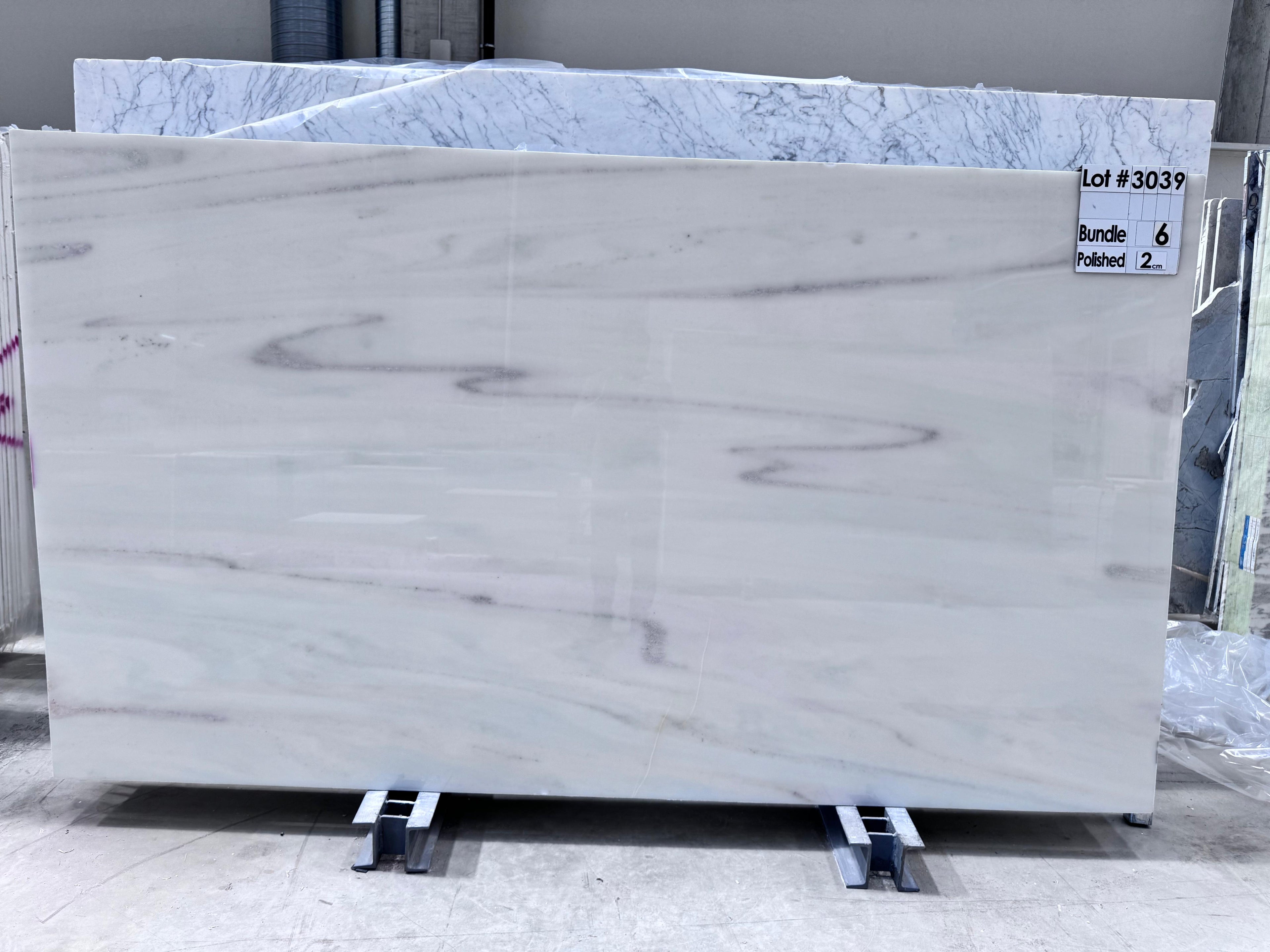 White Rainbow Marble Slabs — 3039 · Bundle 6 · View 1